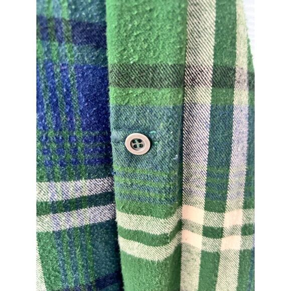 FOREVER 21 boyfriend Plaid flannel shirt size Large - Picture 3 of 8